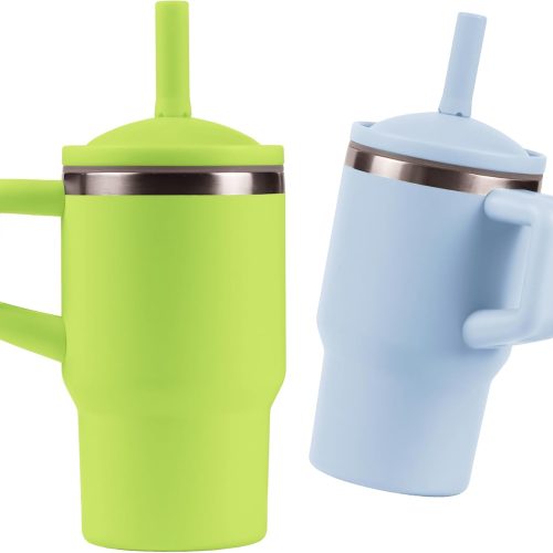 Insulated Mini Tumbler Set with Splash Resistant Straw Lid Insulated Cup