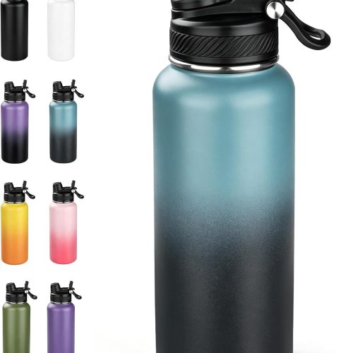Large Insulated Water Bottle with Dual Purpose Lid Insulated Cup