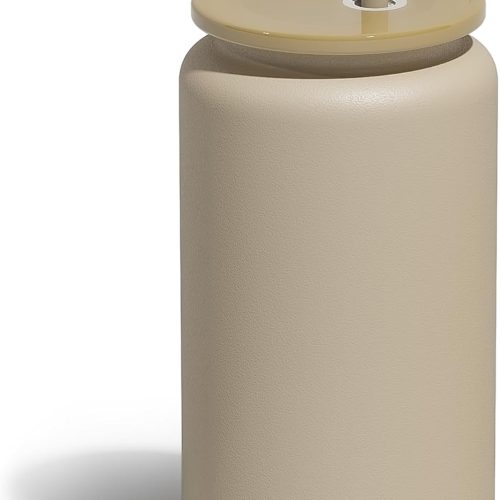 Coffee Tumbler with Textured Matte Finish and Straw Lid Insulated Cup