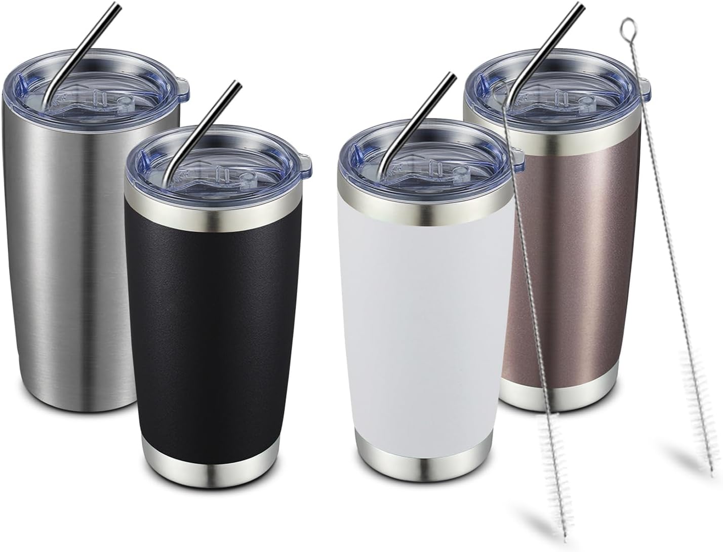 Insulated Tumbler Set with Splash Proof Slide Lid Insulated Cup