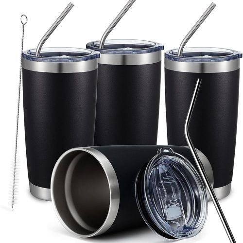 Insulated Tumbler Set with Splash Proof Slide Lid Insulated Cup