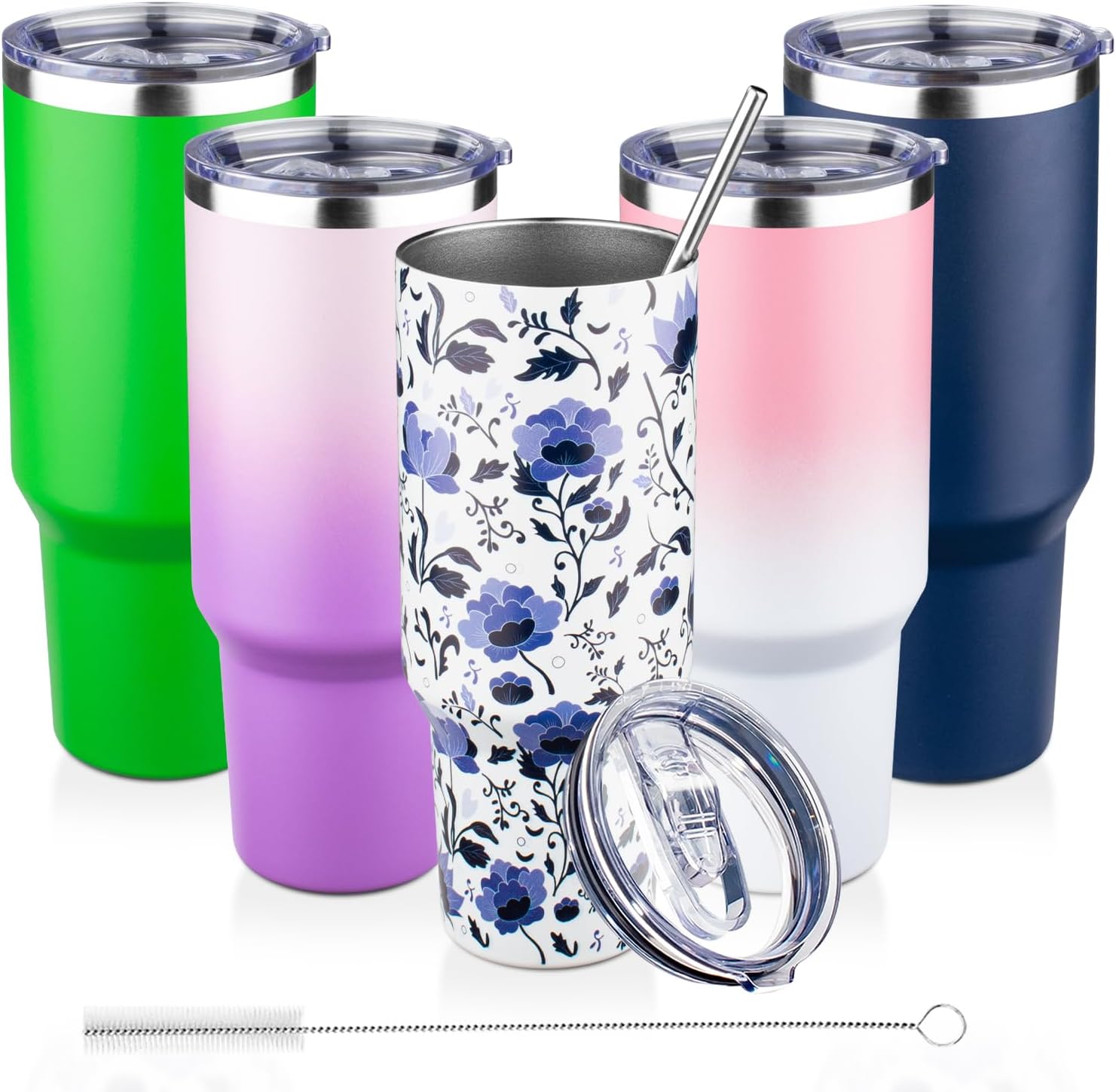 Insulated Tumbler with Powder Coated Design and Leak Proof Lid Insulated Cup